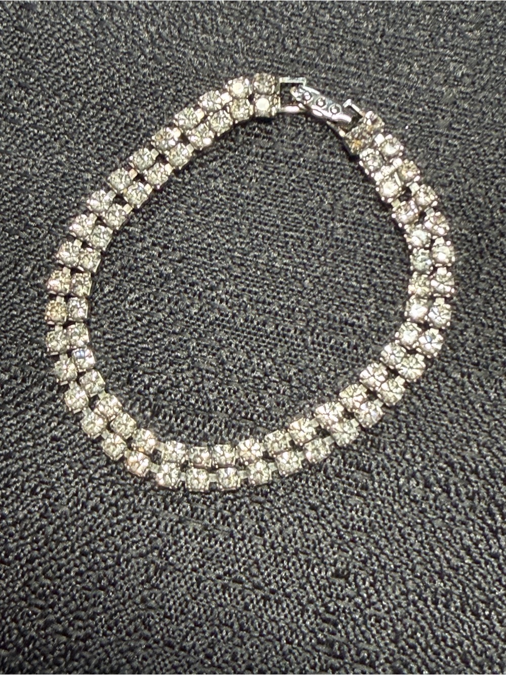 Silver Crystal Tennis Bracelet - Women Jewelry